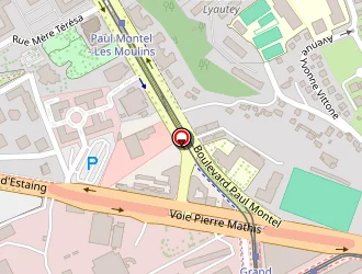 Carte de Ecole Primaire Moulins à Nice