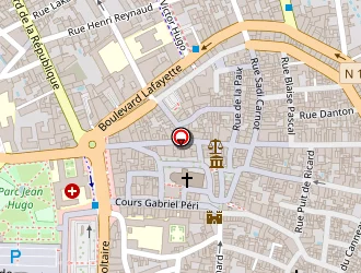 Carte de Dé A Coudre à Lunel