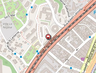 Carte de Pharmacie De L'ouest à Nice