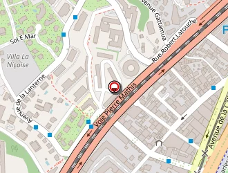 Carte de Hôtel Victorine à Nice