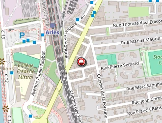 Carte de Boulodrome Lamartine à Arles