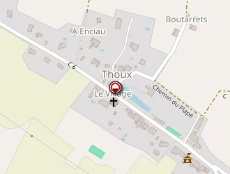 Carte de Nb Construction à Thoux