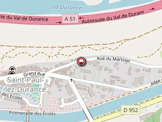 Carte de L Accent à Saint-paul-lès-durance