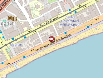 Carte de Hôtel Flots D'azur à Nice