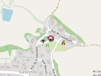 Carte de Gabarre à Castin