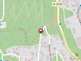 Carte de S.c.i Les Villas Du Cap à Nice