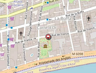 Carte de Hotel Le Royal à Nice