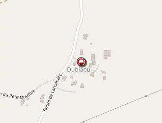 Carte de Banos Nicole à Duhort-bachen