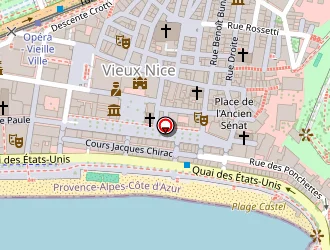 Carte de Meldia à Nice