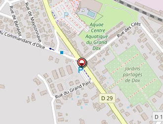 Carte de Station Du Pneu à Dax