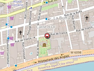 Carte de Med Hôtel à Nice