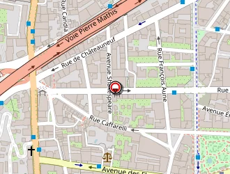 Carte de La Poste à Nice