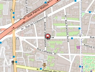 Carte de Nice Volley Ball à Nice