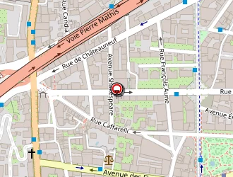 Carte de Nathanael Pharma à Nice