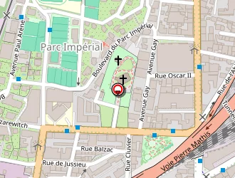 Carte de Odalys Le Palais Rossini à Nice