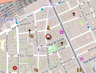 Carte de Villanova Ocularistes à Nice