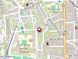 Carte de Zebra Nails à Nice