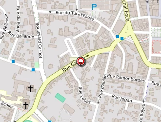 Carte de Gayon à Dax