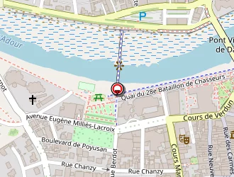 Carte de Les Thermes Foch à Dax