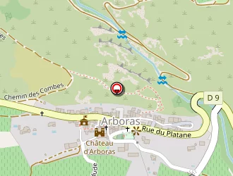 Carte de La Réserve D'o à Arboras