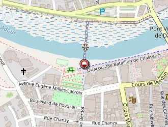 Carte de B.s.a. à Dax