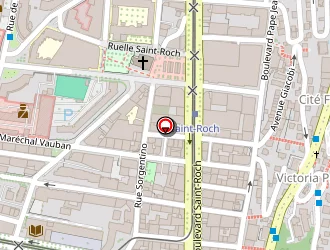 Carte de Saint Roch Immobilier à Nice