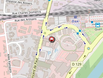 Carte de Le Saint Vincent à Dax