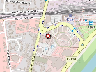 Carte de Laverie Du Sablar à Dax