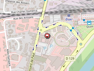 Carte de Bréthous Automobiles à Dax