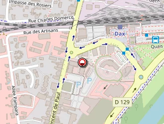 Carte de Les Chalets De La Braconne à Dax