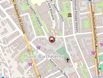 Carte de Collège Privé Saint Barthélemy à Nice