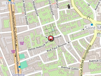 Carte de La Tour De Pizz à Nice