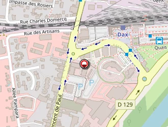 Carte de Etape Tachoires à Dax