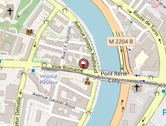 Carte de Cariviera à Nice