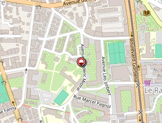 Carte de Centre De Formation De Nice-stephen Liégeard à Nice