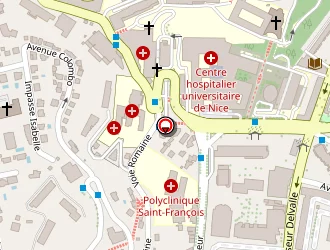 Carte de Centre De Cobalthérapie à Nice