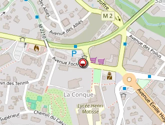 Carte de Supermarché Casino à Vence