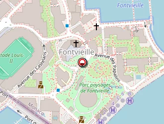 Carte de Monacair à Monaco (principauté de)