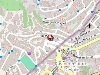 Carte de La Poste à Monaco (principauté de)