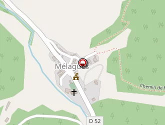 Carte de Roques Pierre à Mélagues