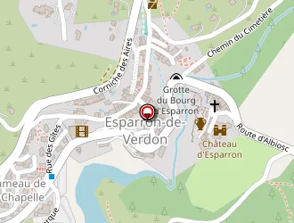 Carte de La Fourchette à Esparron-de-verdon