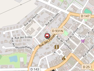 Carte de Daunes à Nogaro