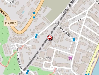 Carte de Hotel Le Grand Cap à Roquebrune-cap-martin