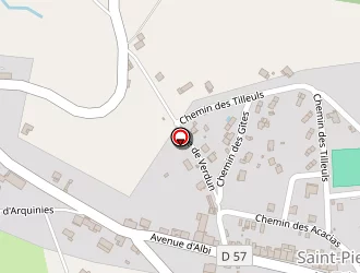 Carte de Corbière à Saint-pierre-de-trivisy