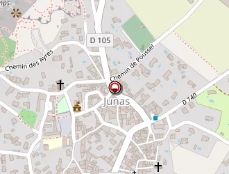 Carte de La Poste à Junas