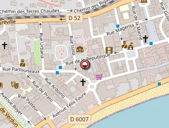 Carte de Carrefour City Caval à Menton