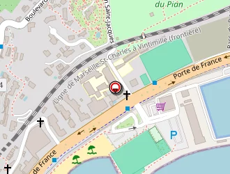 Carte de Résidence De La Plage à Menton