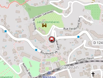 Carte de Etap Hotel Menton à Menton