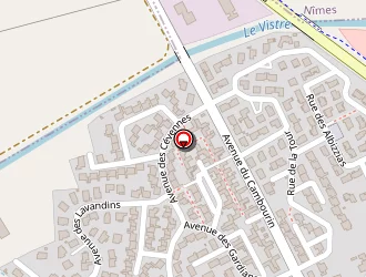 Carte de Becamel à Caissargues