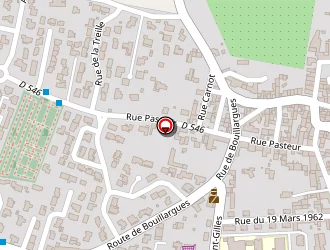 Carte de Raux Nathalie à Manduel